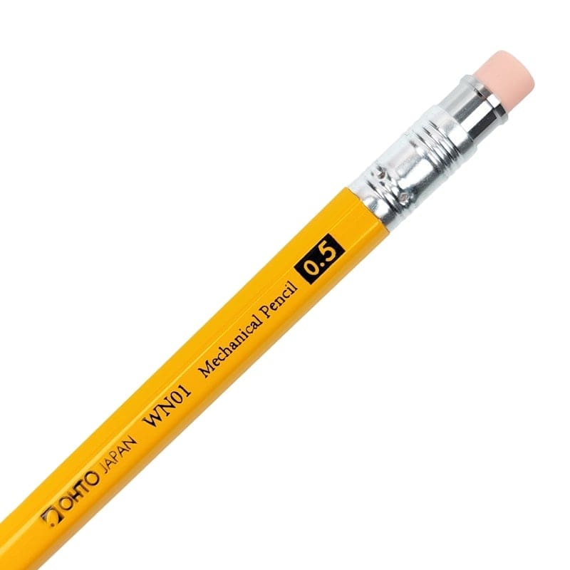 OHTO Wooden Mechanical Pencil 0.5 mm Yellow