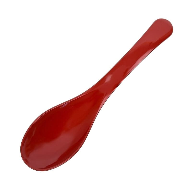 Red Ramen Spoon - Lacquered Resin