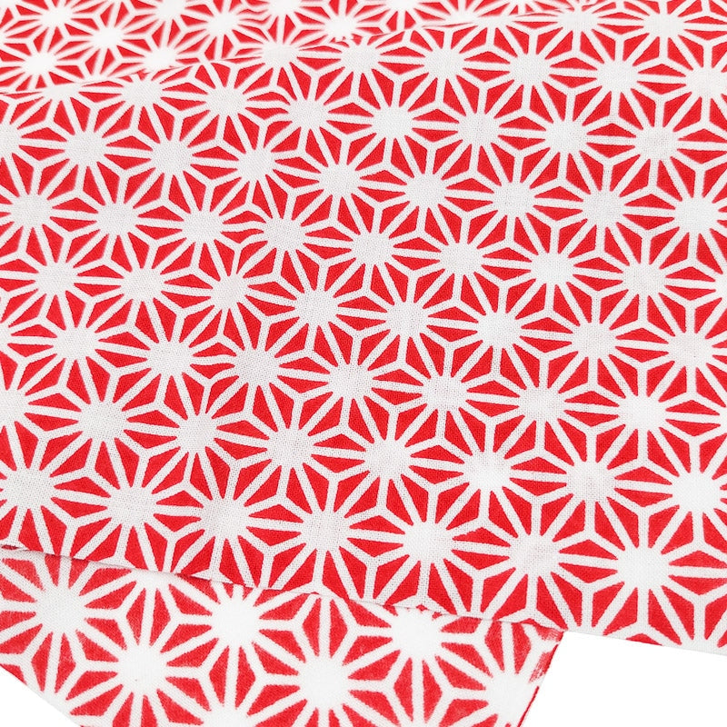 Red Tenugui - Asanoha