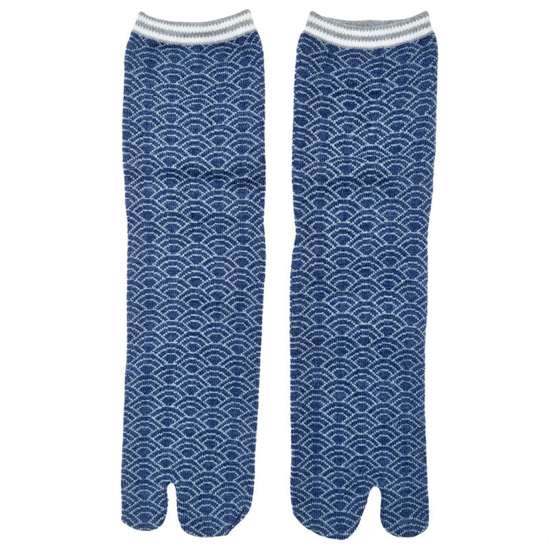 Seigaiha Tabi Socks - 6 Pairs EU 37-42