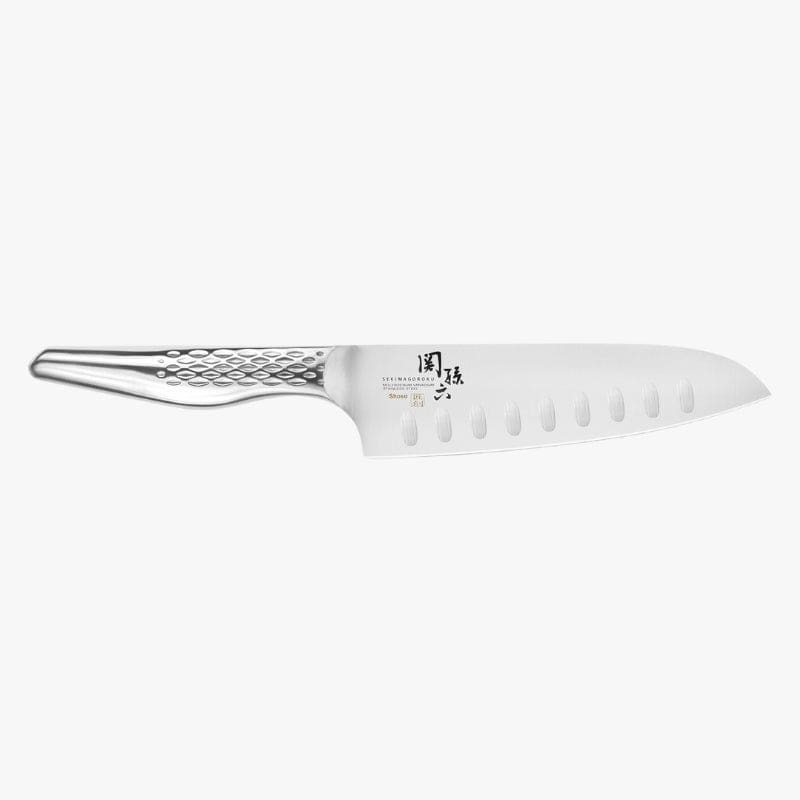 Seki Magoroku Shoso Santoku Knife – 6.5 in - Granton Edge