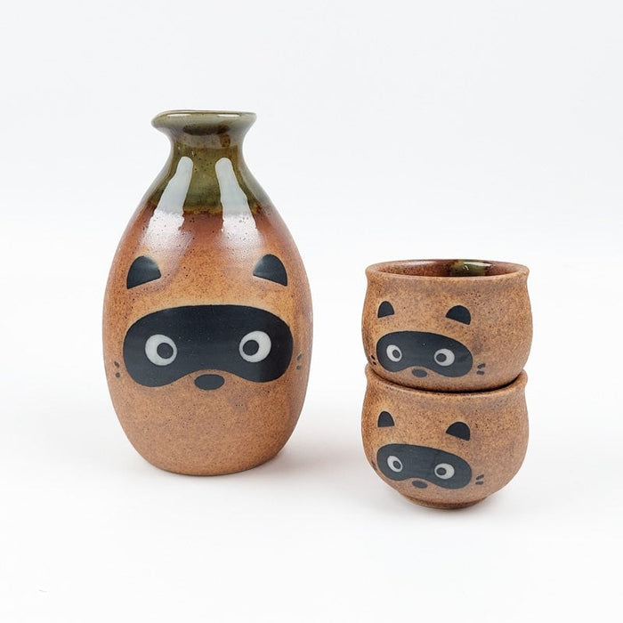 Japanese Sake Set Tanuki Japan Avenue
