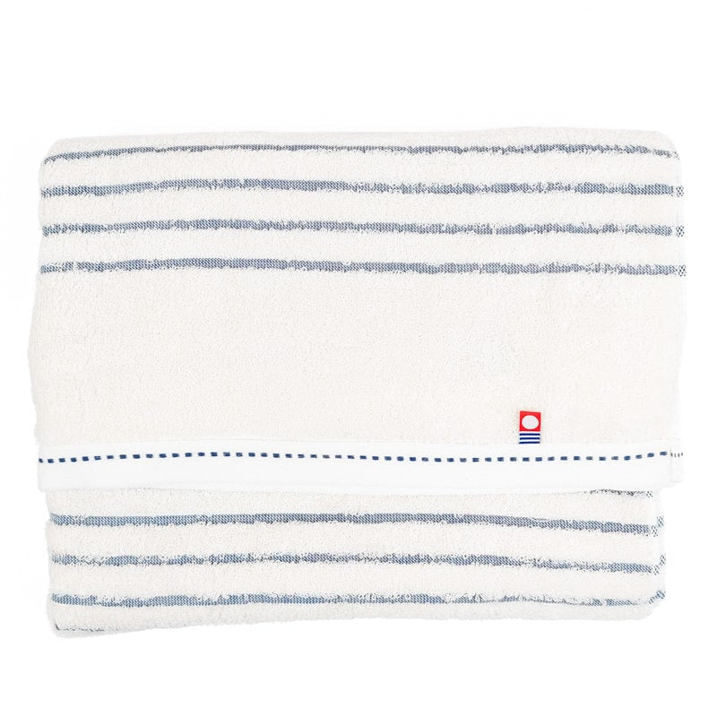 Blue Striped Japanese Towel