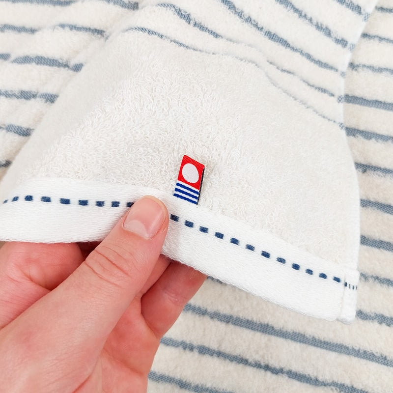 Blue Striped Japanese Towel