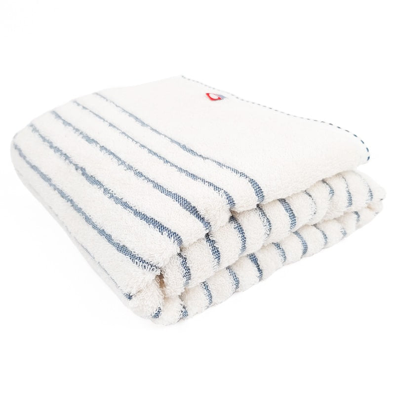 Blue Striped Japanese Towel