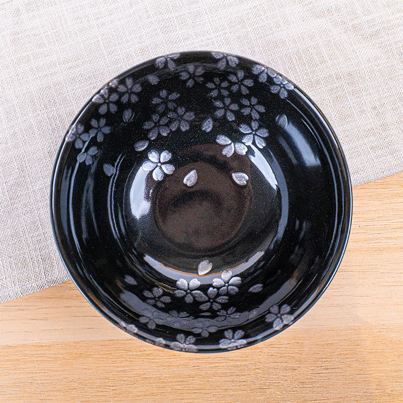 Set of 2 Japanese Bowls - Black & White