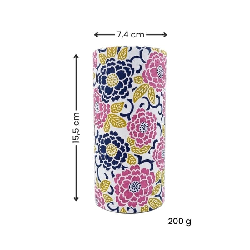 Set of Three Floral Washi Tea Caddies