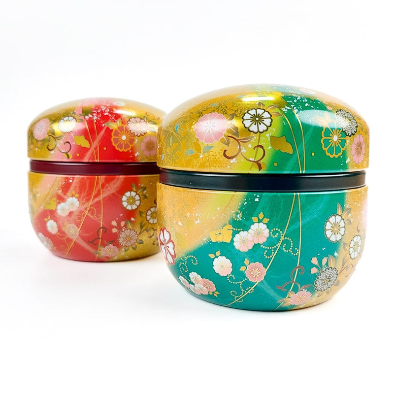 Set of Two Round Tea Caddies