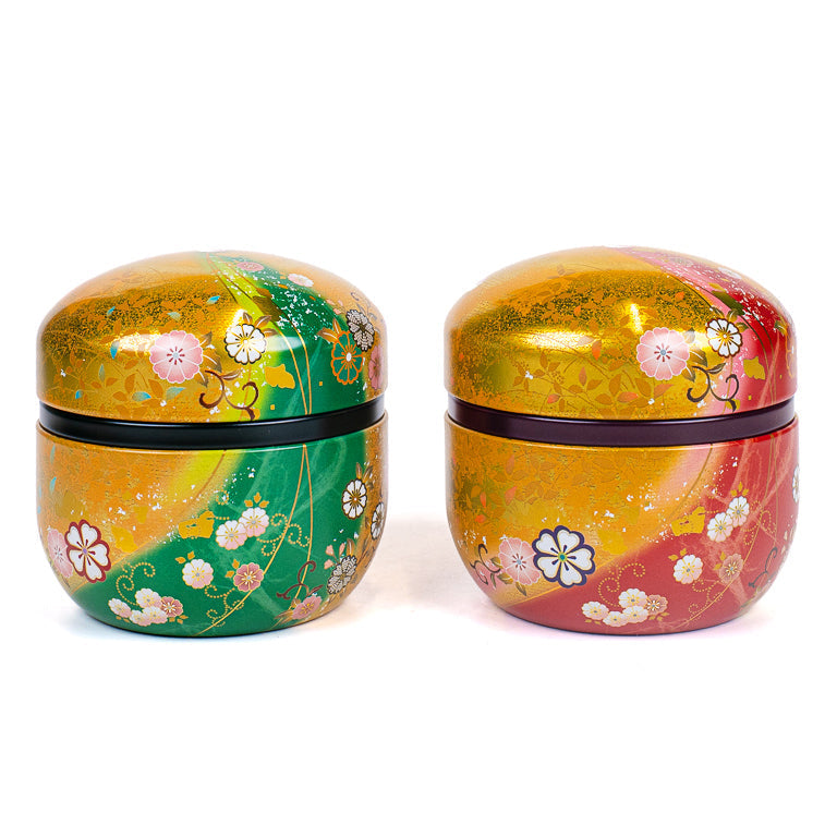 Set of Two Round Tea Caddies