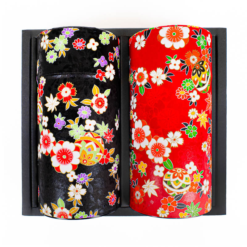 Set of Two Washi Paper Tea Caddies