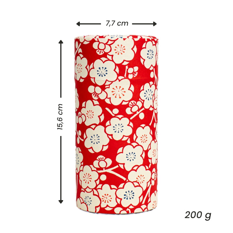 Set of Two Washi Paper Tea Caddies - Ume