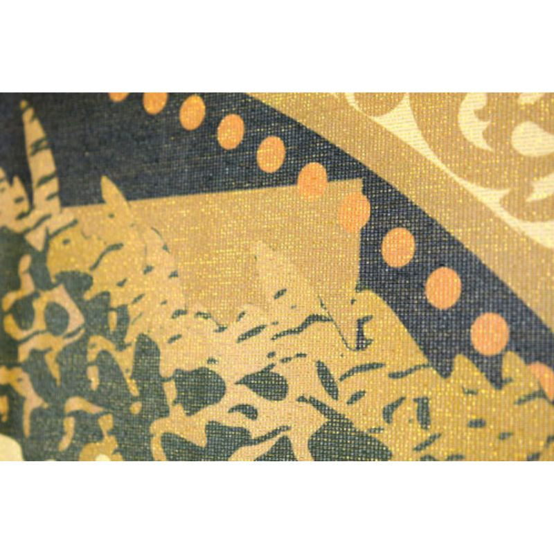 Short Noren Doorway Curtain - Golden Dragon 85 x 150 cm (33.5’’ x 59’’)