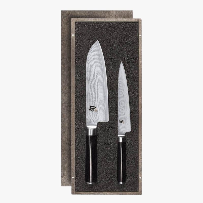 Shun Classic 2-Piece Knife Set – Utility & Santoku
