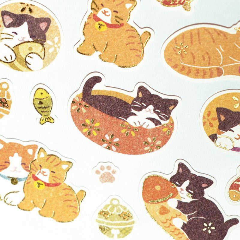 Japanese cat stickers