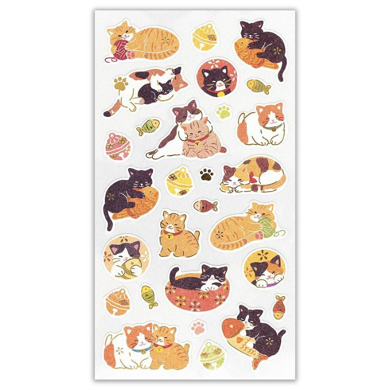 Japanese cat stickers