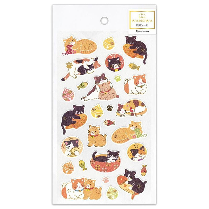 Japanese cat stickers