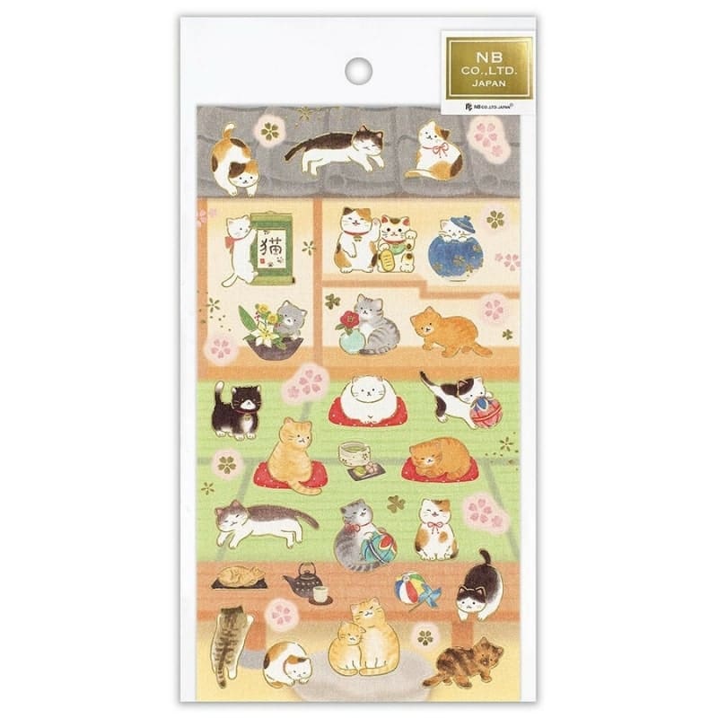 Japanese Stickers for Cat Lovers