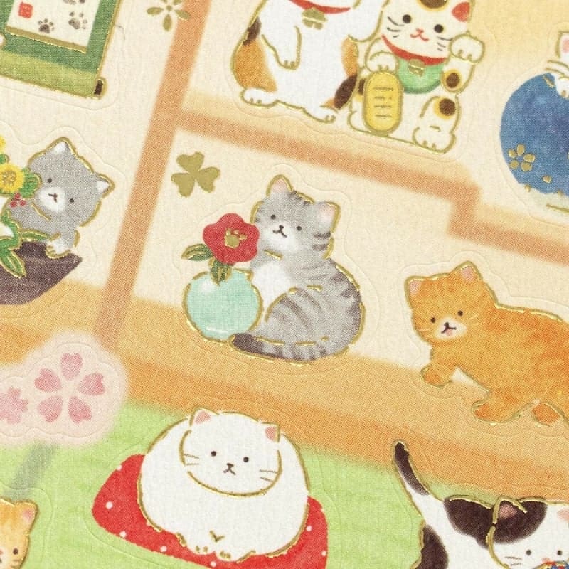 Japanese Stickers for Cat Lovers