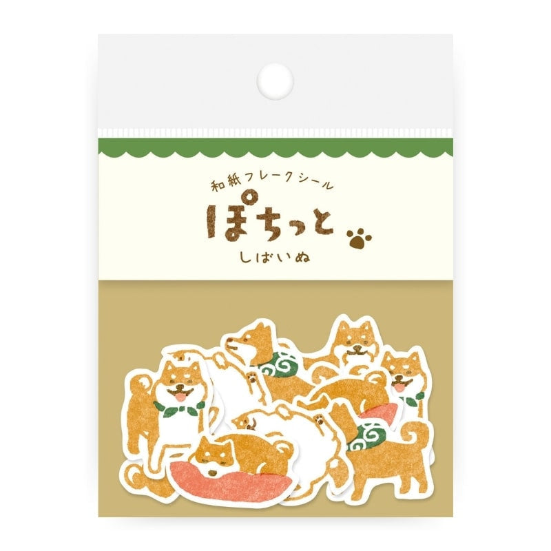 Japanese stickers Shiba dog