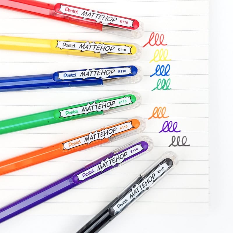 Pentel Mattehop Original Color Pen Set