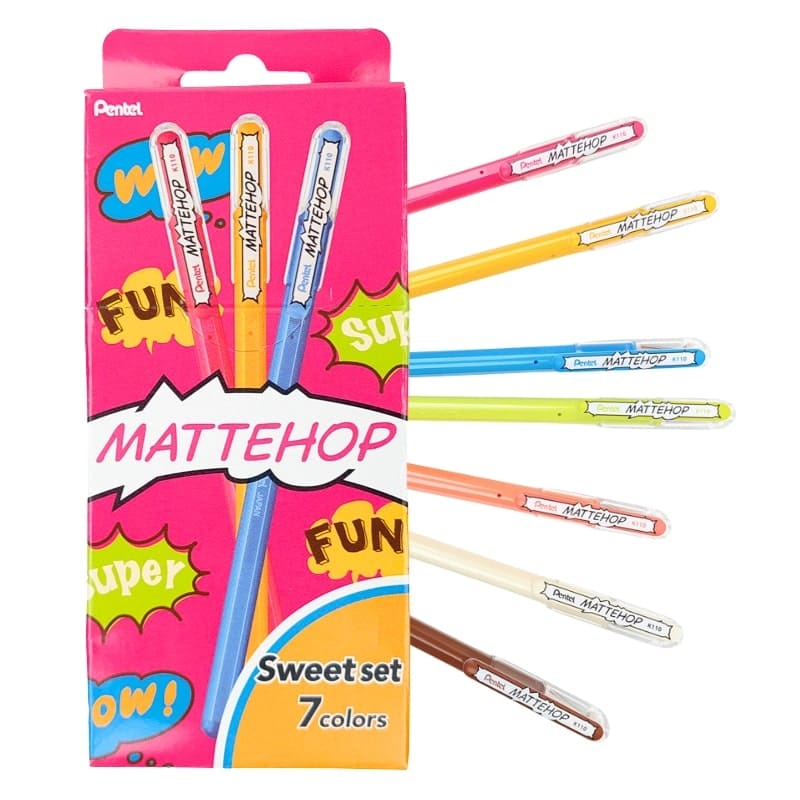 Pentel Mattehop Sweet Set Color Pens