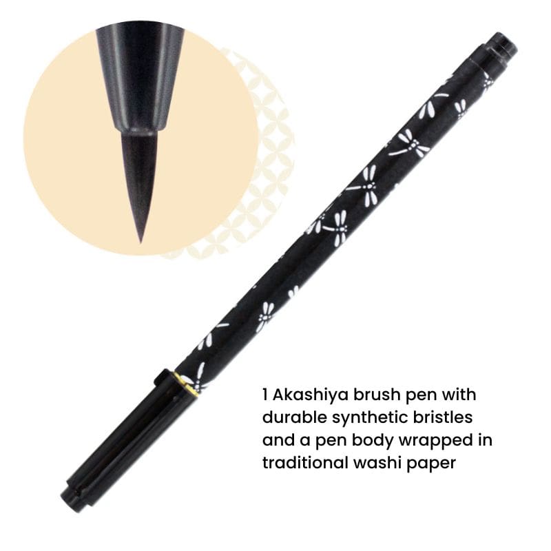 Sutra Copying Set with Tombo Brush Pen