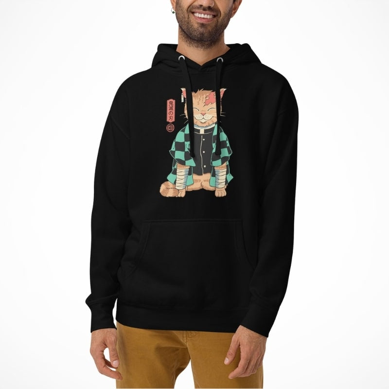 Japanese sweatshirt Neko Pourfendeur