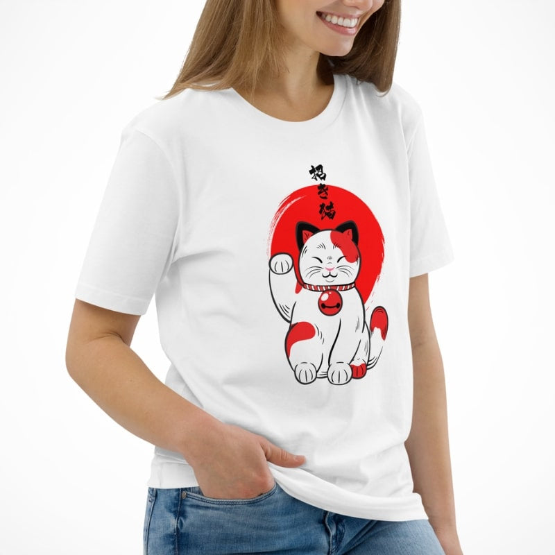 Lucky Japanese Cat T-shirt