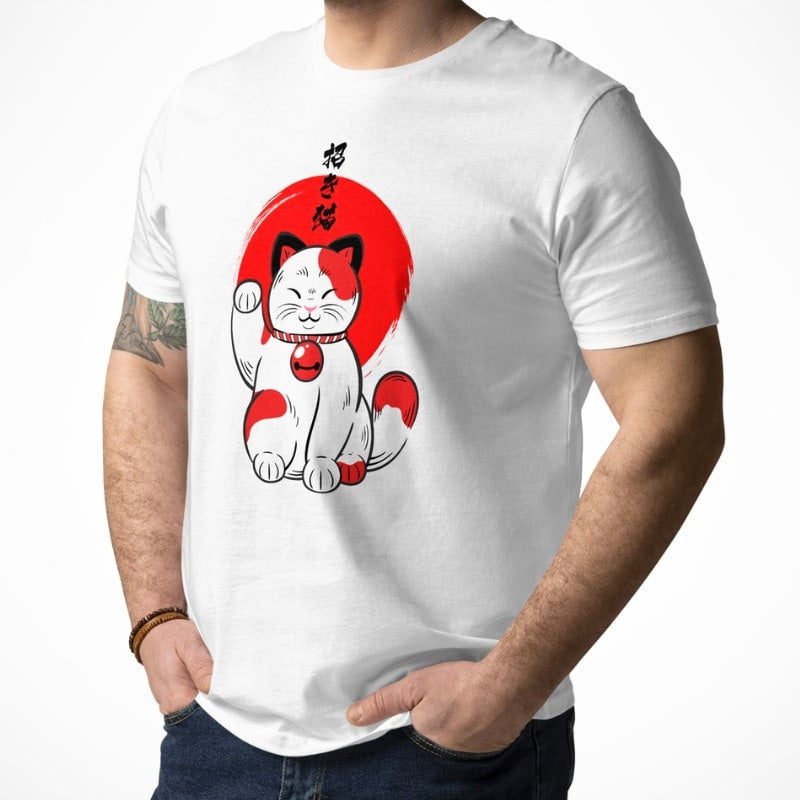 Lucky Japanese Cat T-shirt