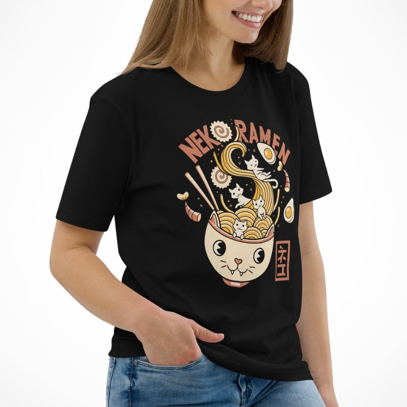 Japanese T-shirt Neko Ramen