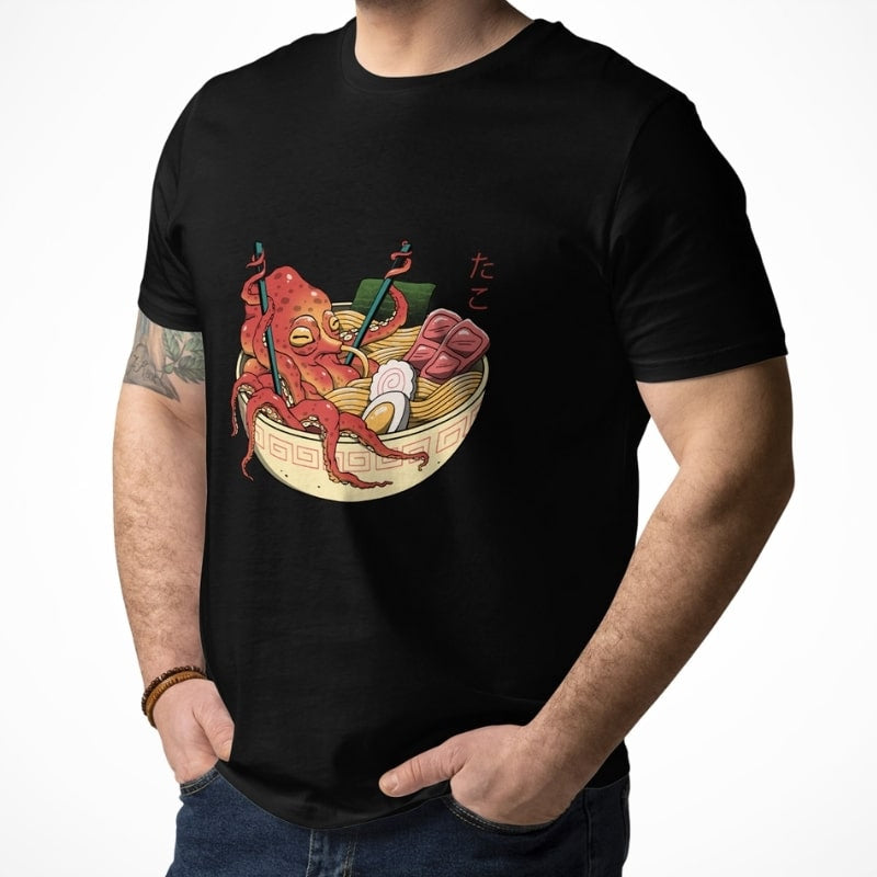 Japanese Octopus Ramen T-shirt