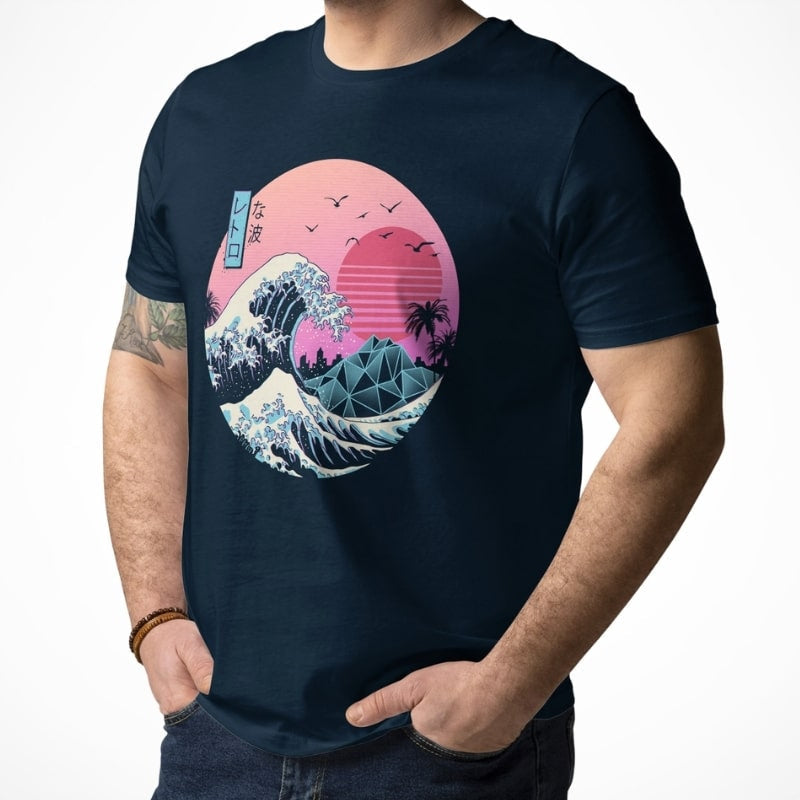 Japanese Retro Kanagawa T-shirt