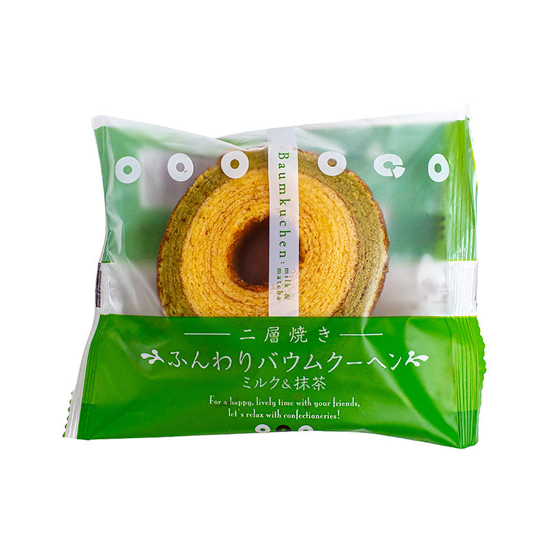 Taiyo Baumkuchen Cake - Milk & Matcha