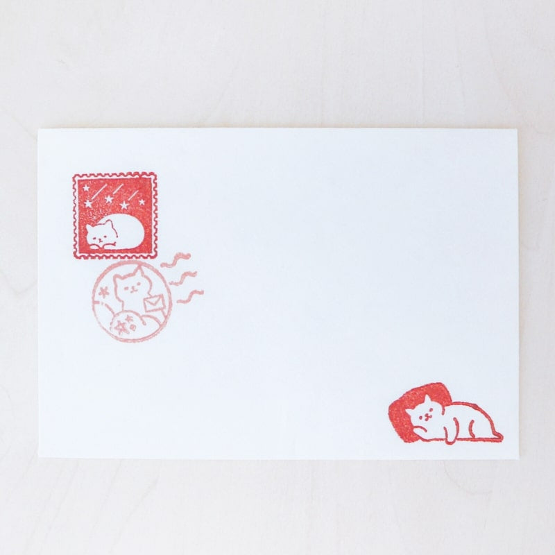 Transparent Japanese Cat Stamps