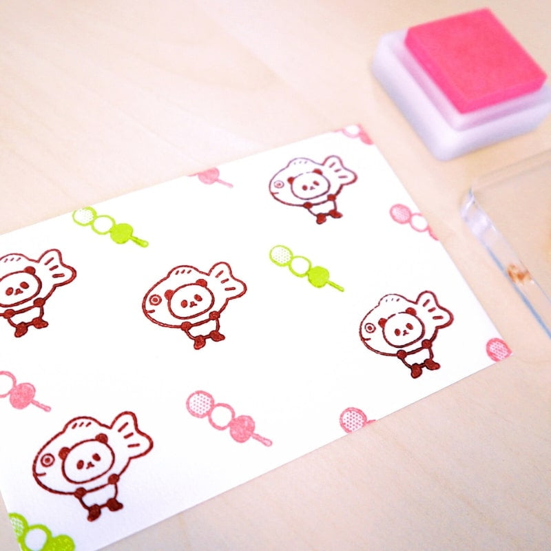 Japanese Panda Transparent Stamps