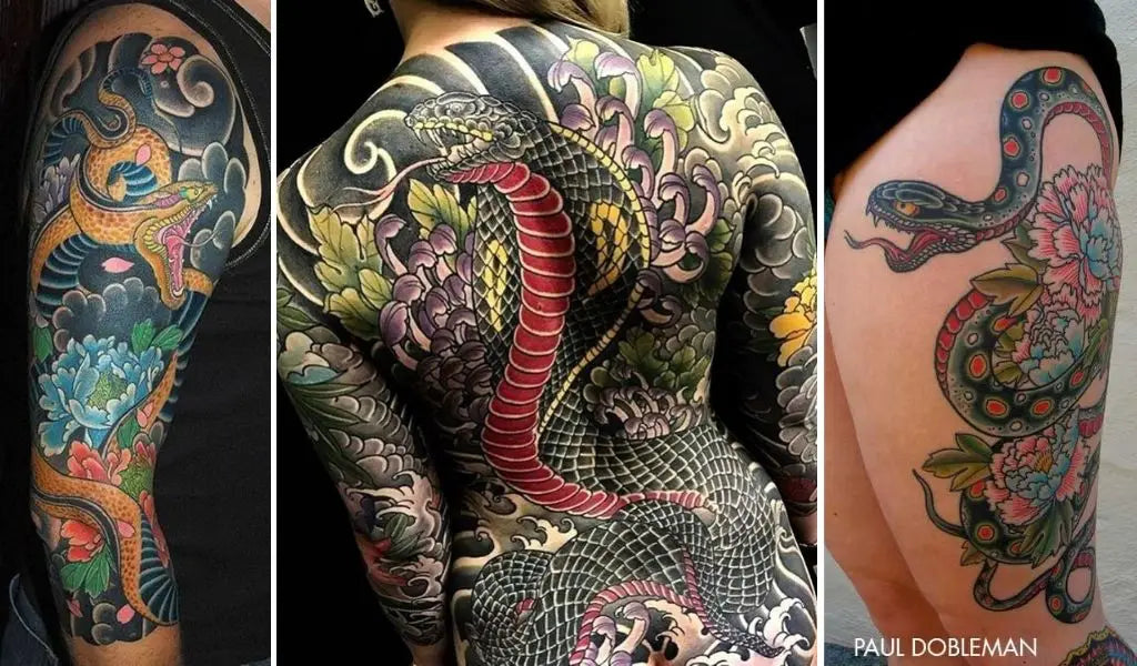 japanese snake tattoo