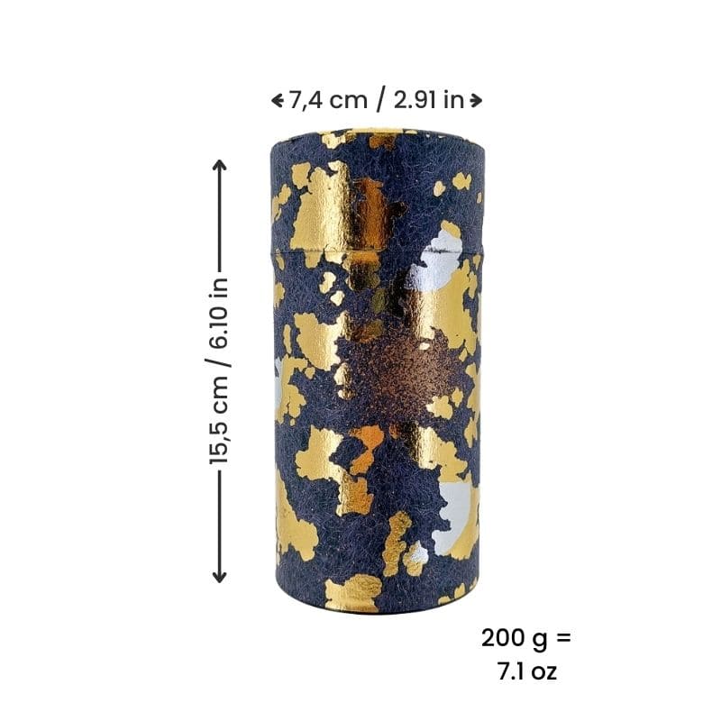 Tea Caddy - Gold Leaf