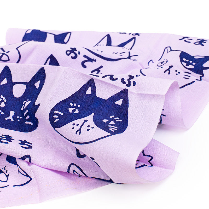 Tenugui - Cat Print