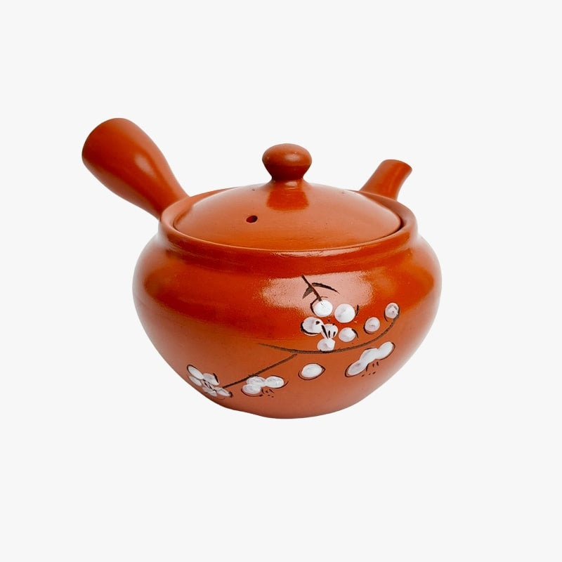 Red Kyusu Japanese teapot