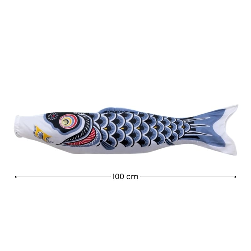 Traditional Japanese Koinobori – Black – 39.4