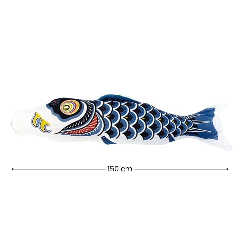 Traditional Japanese Koinobori – Black – 59