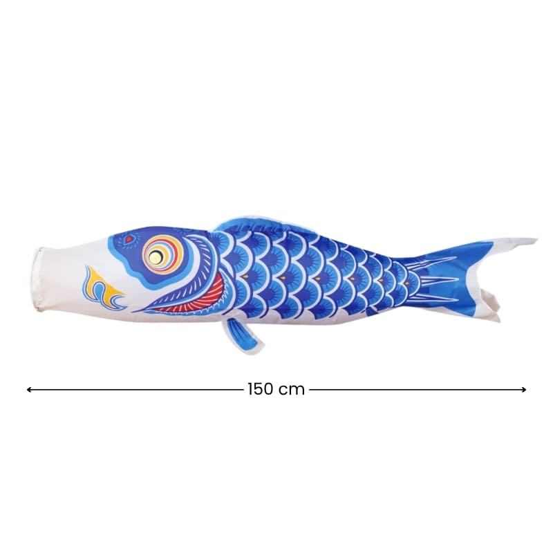 Traditional Japanese Koinobori – Blue – 59