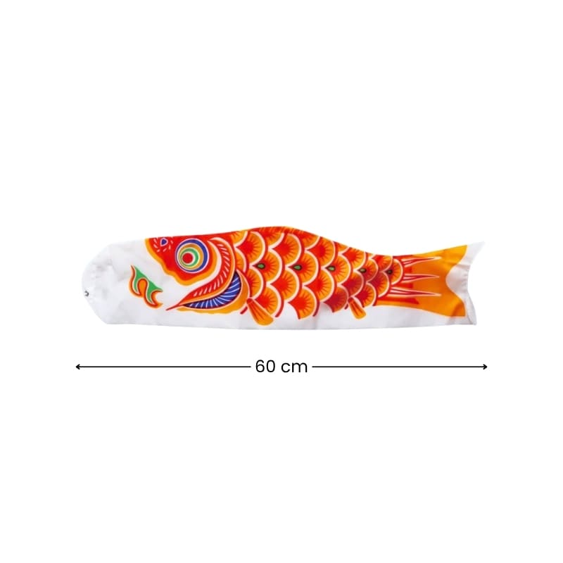 Traditional Japanese Koinobori – Orange – 23.6