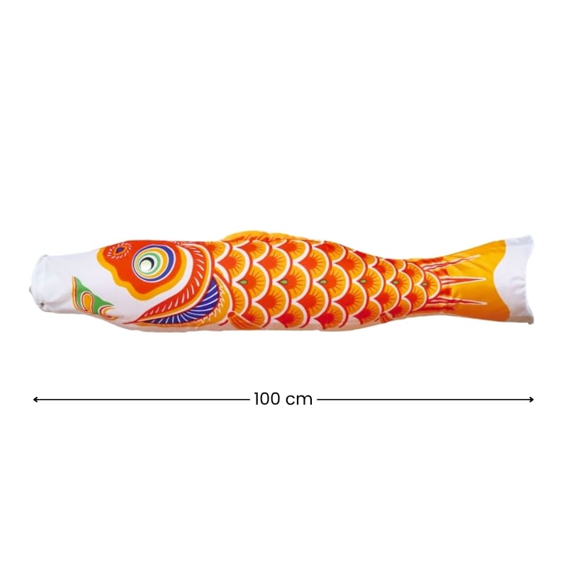 Traditional Japanese Koinobori – Orange – 39.4