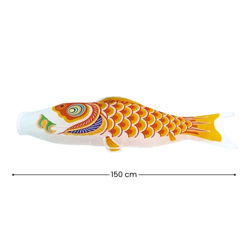 Traditional Japanese Koinobori – Orange – 59