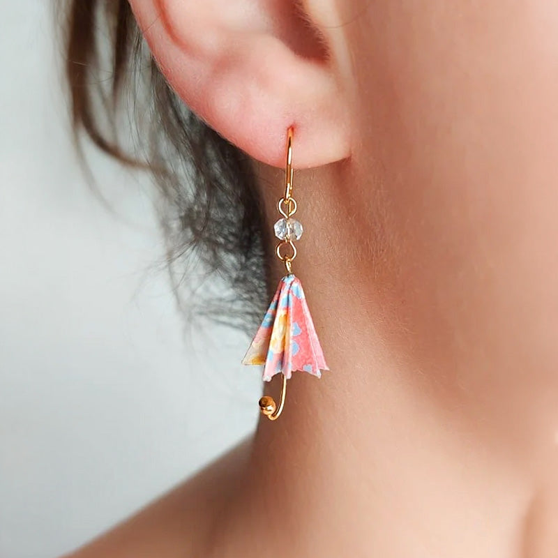 Umbrella Earrings - Pink