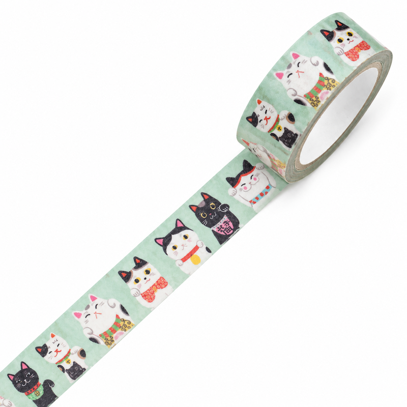 Washi Tape - Maneki Neko Cats