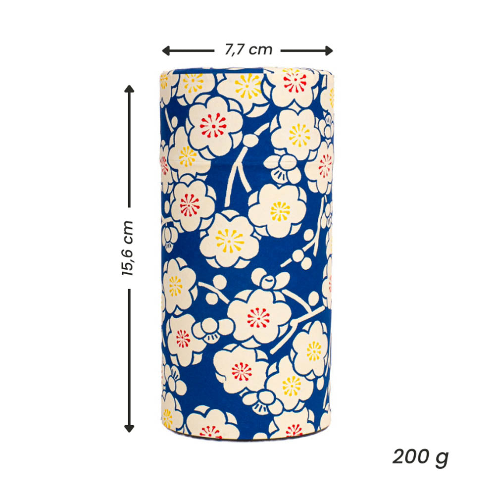 Washi Tea Caddy - Ume Blue