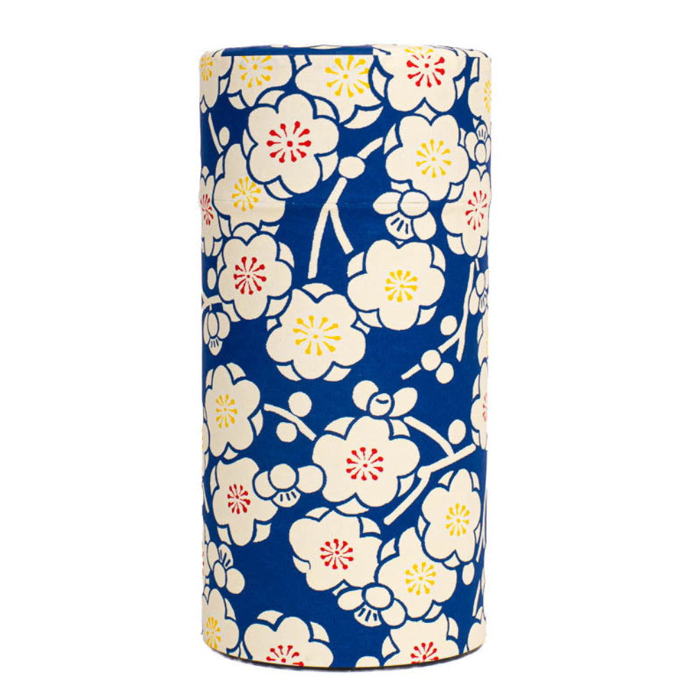 Washi Tea Caddy - Ume Blue
