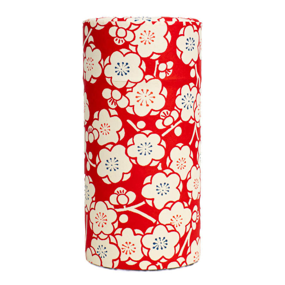 Washi Tea Caddy - Ume Red